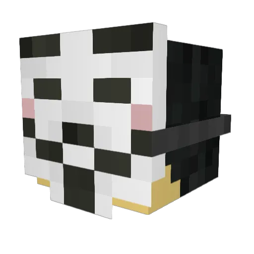 VexInfinti Minecraft avatar head, 3D render