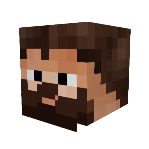 VexMilkLover Minecraft avatar head, 3D render