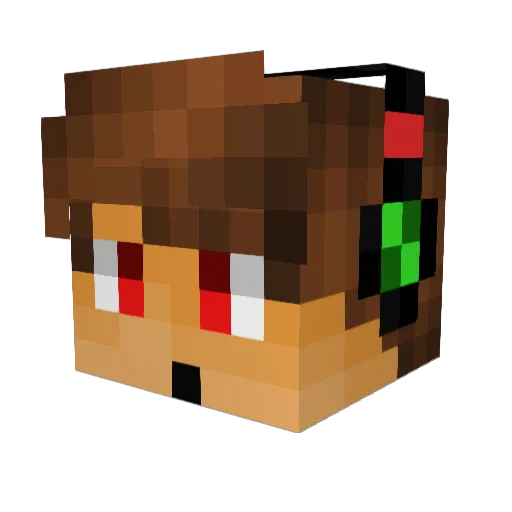 Vex_The_Great Minecraft avatar head, 3D render