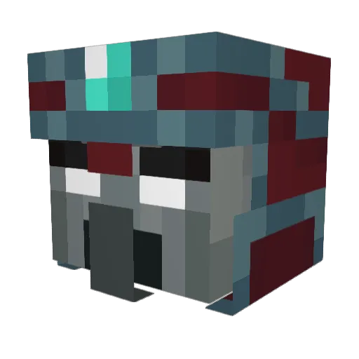 Vex_Ytb Minecraft avatar head, 3D render