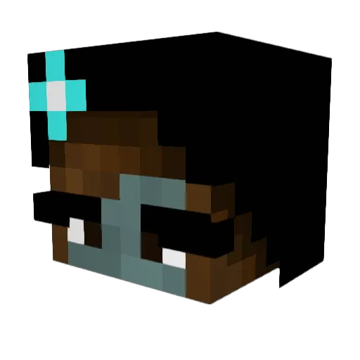 Vex_nightmob Minecraft avatar head, 3D render