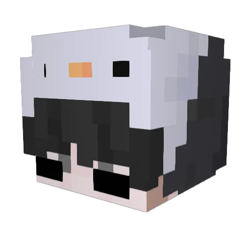 Vex_x Minecraft avatar head, 3D render