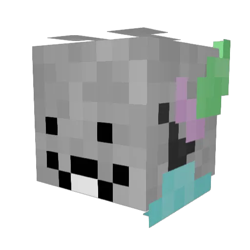Vexa88 Minecraft avatar head, 3D render