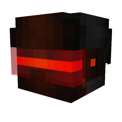 Vexan Minecraft avatar head, 3D render