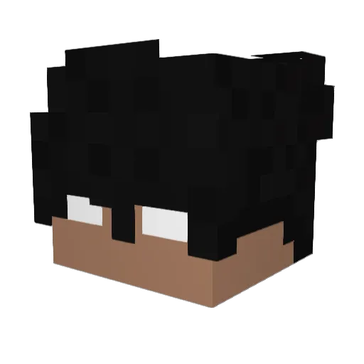 Vexape Minecraft avatar head, 3D render