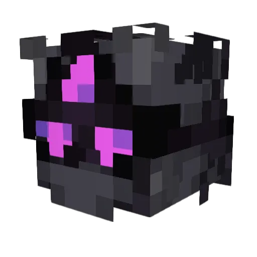 Vexariss Minecraft avatar head, 3D render