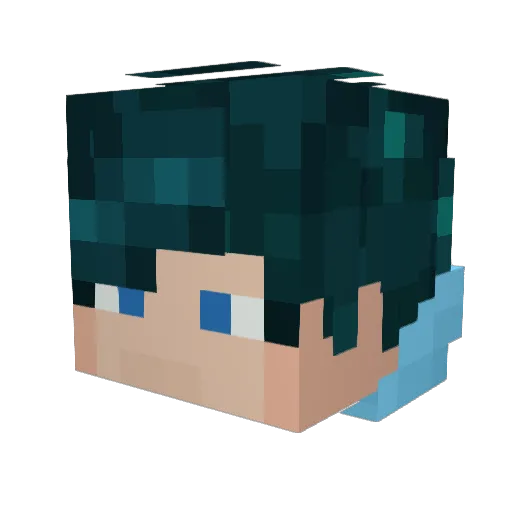 Vexczyyy Minecraft avatar head, 3D render