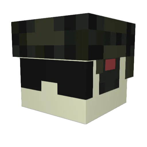 VexedFeather007 Minecraft avatar head, 3D render