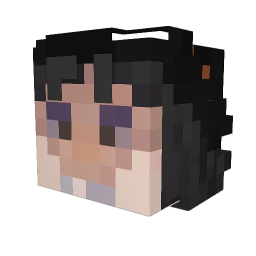 VexedMC Minecraft avatar head, 3D render