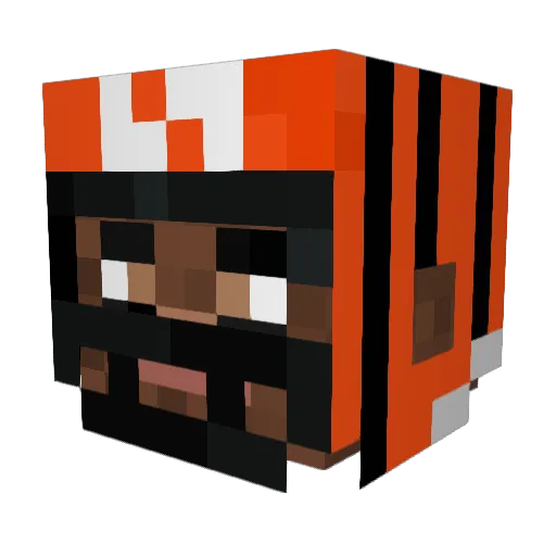 Vexedbubble7030 Minecraft avatar head, 3D render