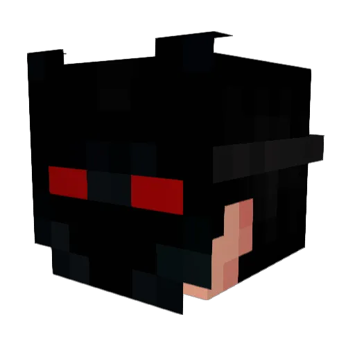 Vexei Minecraft avatar head, 3D render