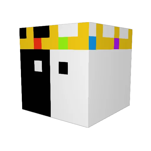 Vexeriss Minecraft avatar head, 3D render
