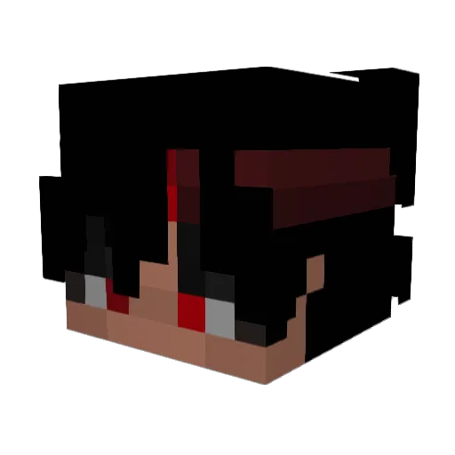 Vexidin Minecraft avatar head, 3D render