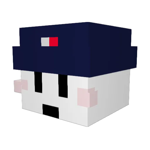 Vexillion Minecraft avatar head, 3D render