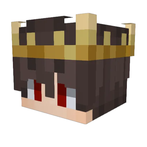 Vexilluw Minecraft avatar head, 3D render