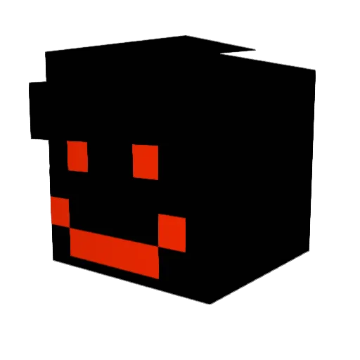 Vexkoza Minecraft avatar head, 3D render