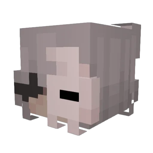 Vexloria Minecraft avatar head, 3D render