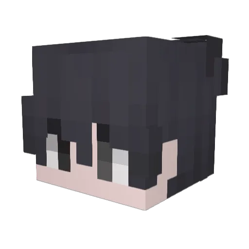 Vexner Minecraft avatar head, 3D render