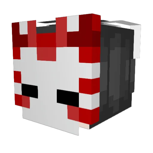 Vexorana Minecraft avatar head, 3D render