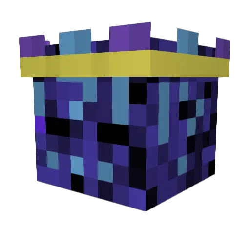Vexorial Minecraft avatar head, 3D render
