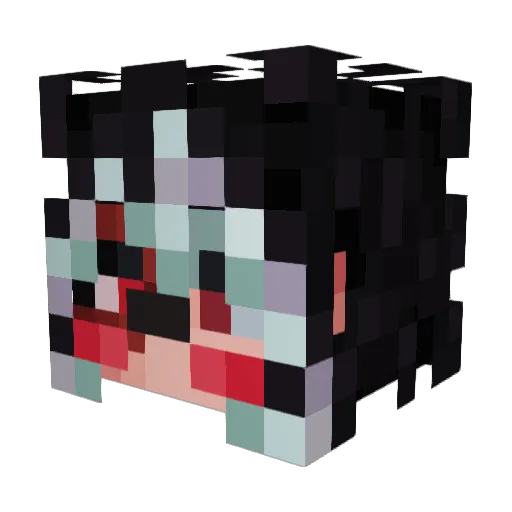 Vextech_Atlas Minecraft avatar head, 3D render