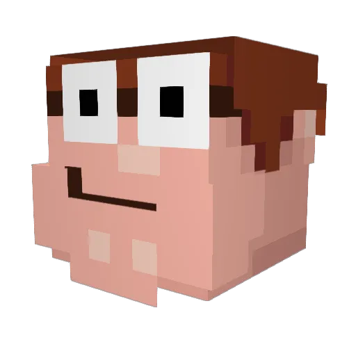 Vexthz Minecraft avatar head, 3D render