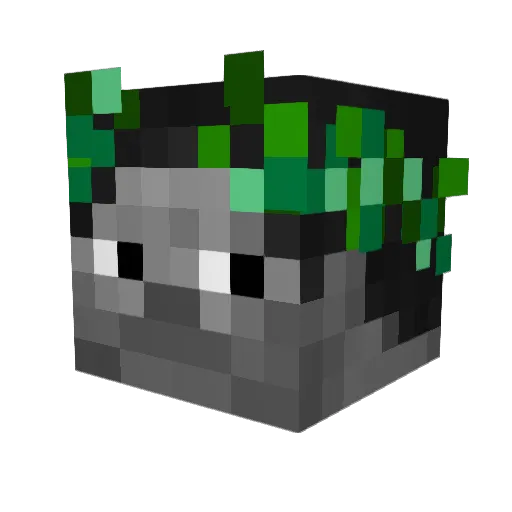 Vextrill_ Minecraft avatar head, 3D render