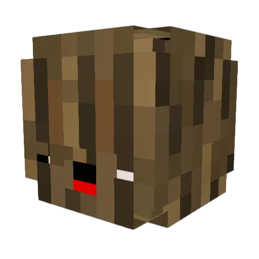Vextz Minecraft avatar head, 3D render