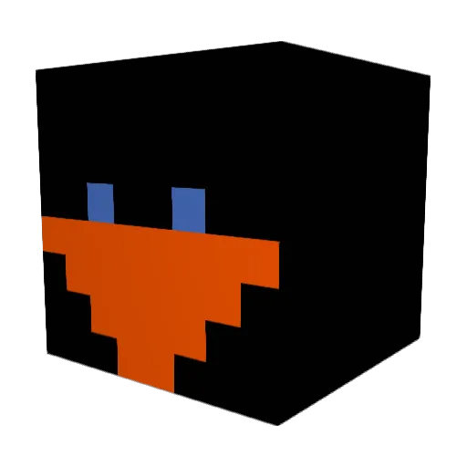 Vexwin Minecraft avatar head, 3D render