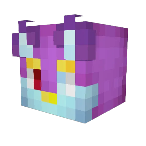 VexyFluff Minecraft avatar head, 3D render