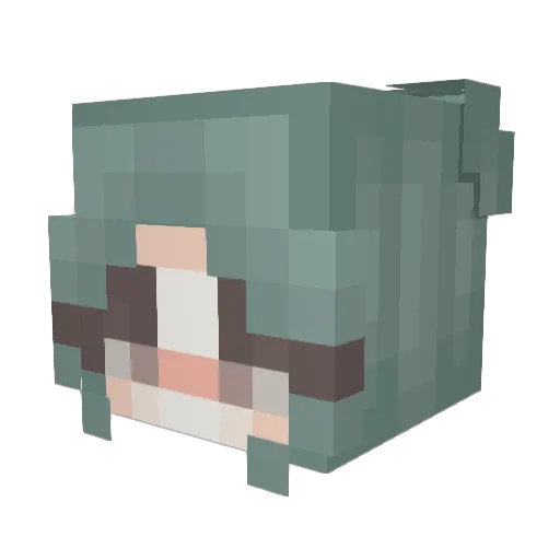 Veydol Minecraft avatar head, 3D render
