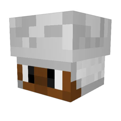 Veye7 Minecraft avatar head, 3D render