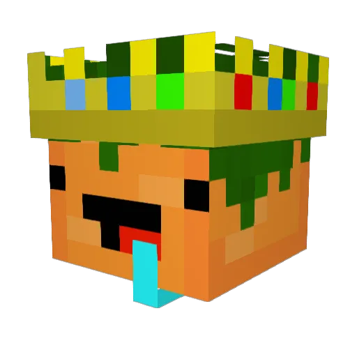 Veyrn Minecraft avatar head, 3D render