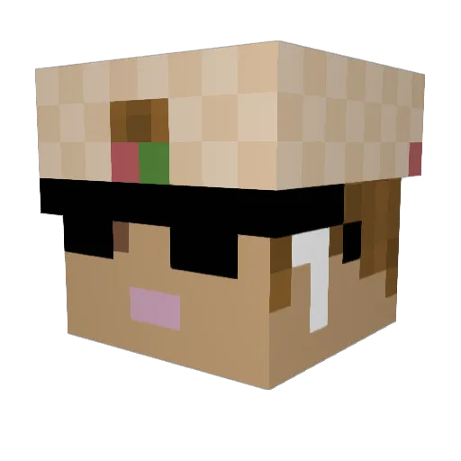 Veysel1922 Minecraft avatar head, 3D render