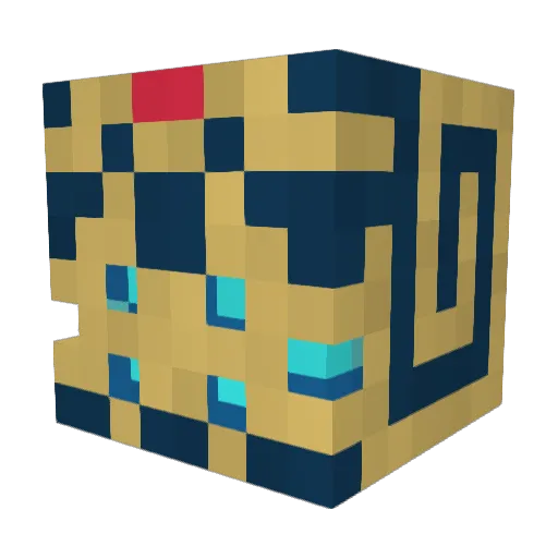 Veythos Minecraft avatar head, 3D render