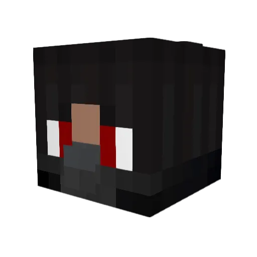 Veyumi Minecraft avatar head, 3D render