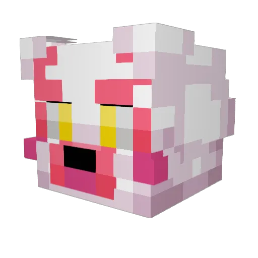 VeznanShadow Minecraft avatar head, 3D render