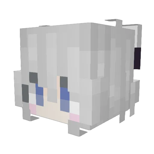 Vezoren Minecraft avatar head, 3D render