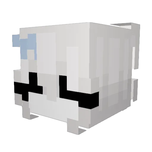 Vezuki Minecraft avatar head, 3D render