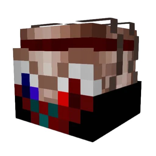 Vezyrion Minecraft avatar head, 3D render