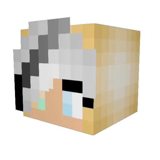 Vezza_D Minecraft avatar head, 3D render