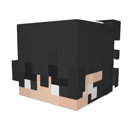 Vezzok_ Minecraft avatar head, 3D render