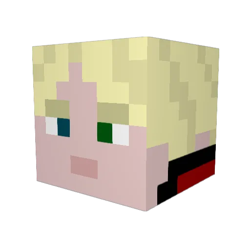 Vgame2006 Minecraft avatar head, 3D render