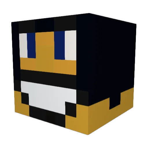Vguds Minecraft avatar head, 3D render