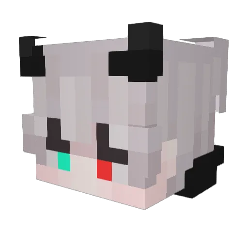Vh_master Minecraft avatar head, 3D render