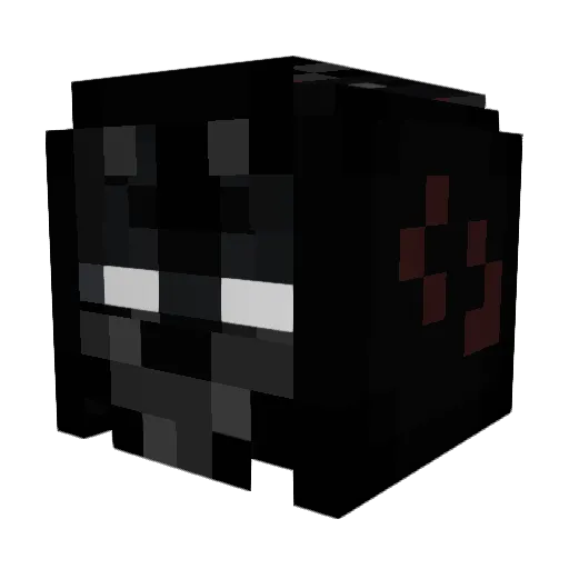 Vhaloh Minecraft avatar head, 3D render