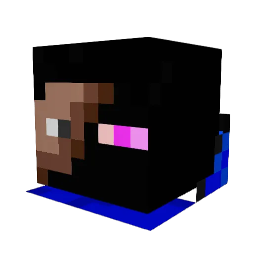 Vhelkur Minecraft avatar head, 3D render
