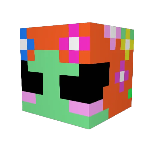 VhenusB4by Minecraft avatar head, 3D render