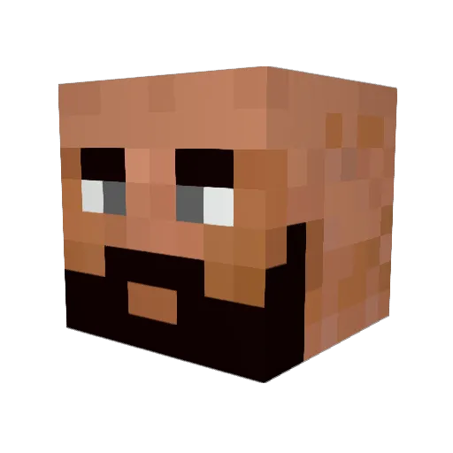 Vhorador Minecraft avatar head, 3D render