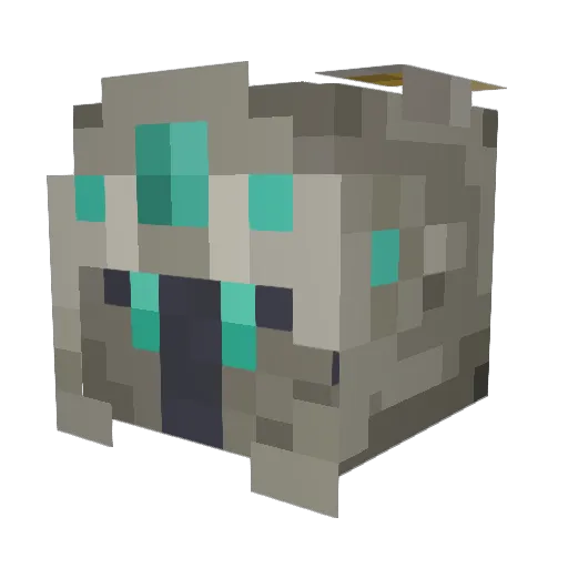 Vhulker Minecraft avatar head, 3D render